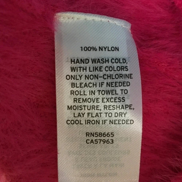 NWT Halogen Pink Fuzzy V-Neck Sweater XS - Picture 7 of 7